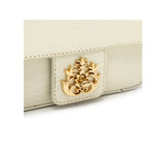 ANNE MINI LIZARD LEATHER BAG VANILLA GOLD