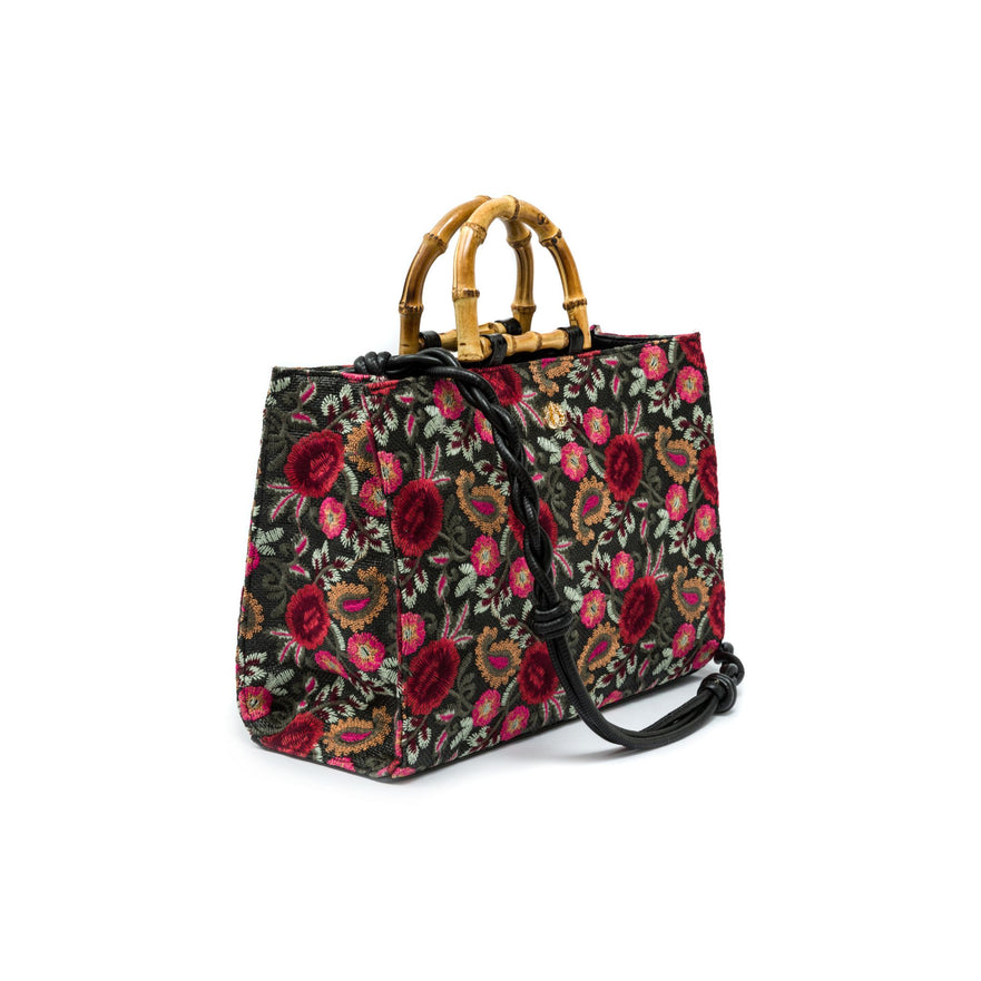 BOLSA MAXI TOTE FIORI BORDADA