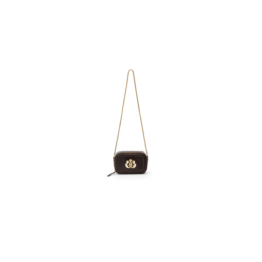 BOLSA DANCE EM COURO LIZARD
