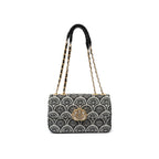 BOLSA BAGUETE SIRENA JACQUARD PRETO