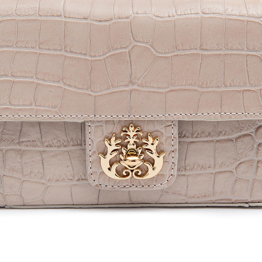 Leather Baguette Bag