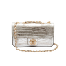 ANNE BAG IN NEW CROCO SILVER GOLD LEATHER