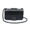 Mini Bolsa Anne Em Couro Natural Lizard Preto