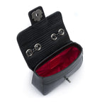 Mini Bolsa Anne Em Couro Natural Lizard Preto