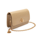 BOLSA CARTEIRA FOREVER NEW CROCO NATA OURO