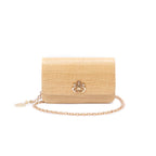BOLSA CARTEIRA FOREVER PEQUENA COURO MAXI CROCO CITRINO