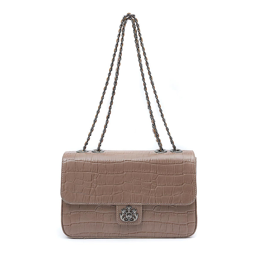 BOLSA ANNE JUMBO  EM COURO  NATURAL
