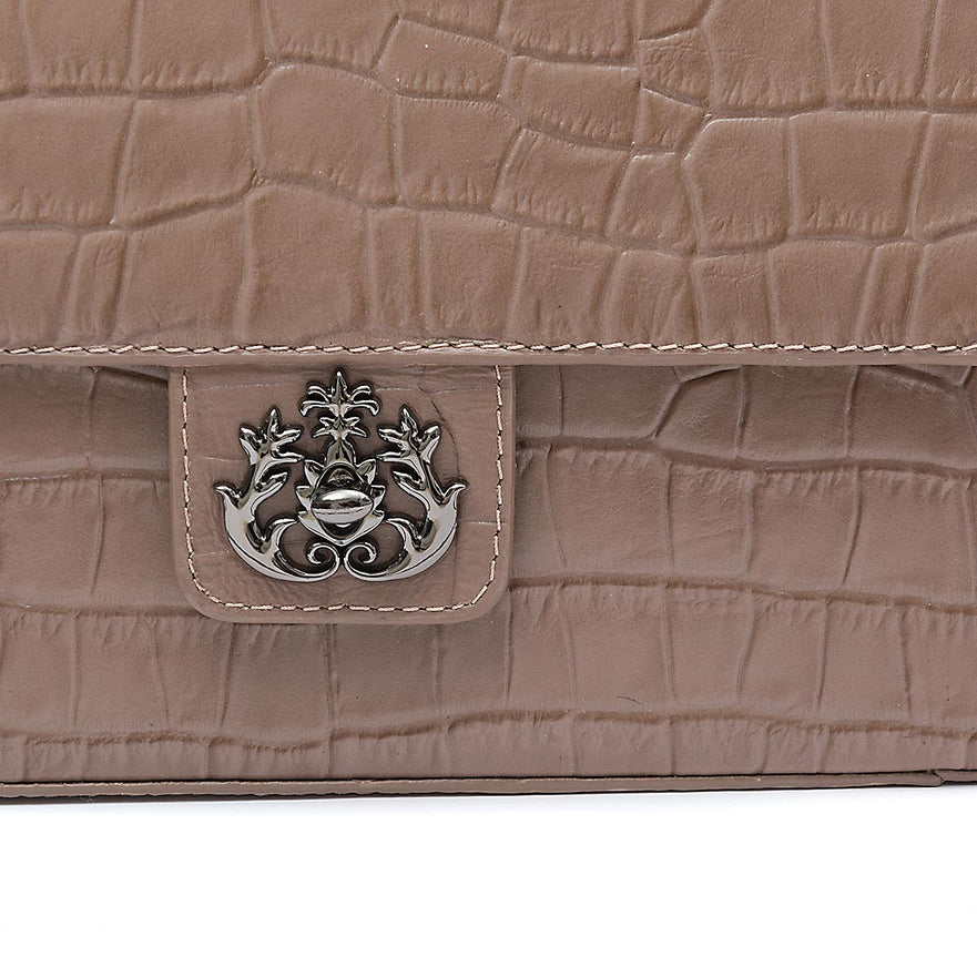 BOLSA ANNE JUMBO  EM COURO  NATURAL