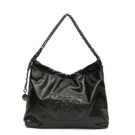 BOLSA DAYSE HOBO MAXI EM COURO BODAN ONIX