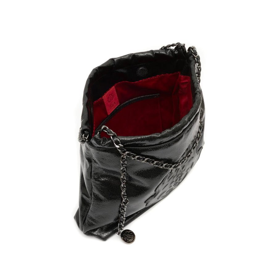 DAYSE HOBO BAG IN ONYX BODAN LEATHER