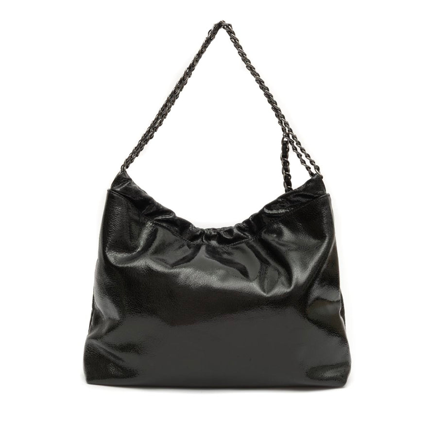 DAYSE HOBO BAG IN ONYX BODAN LEATHER