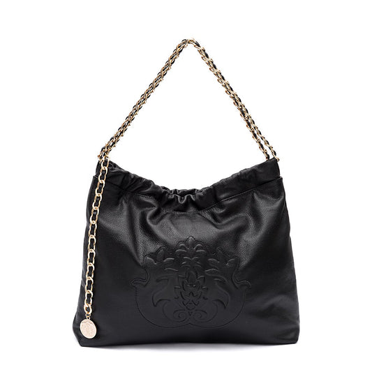 BOLSA DAYSE HOBO EM COURO METALIZADO