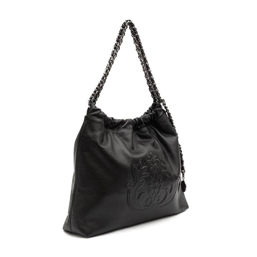 BOLSA DAYSE HOBO EM COURO PRETO