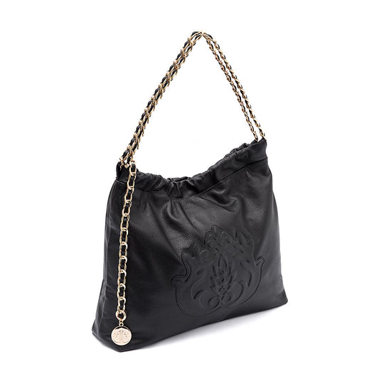 BOLSA DAYSE HOBO EM COURO METALIZADO
