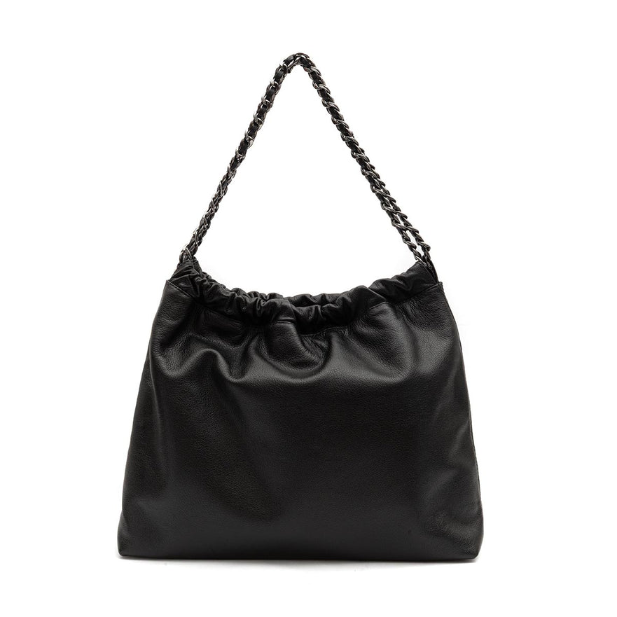 BOLSA DAYSE HOBO EM COURO PRETO