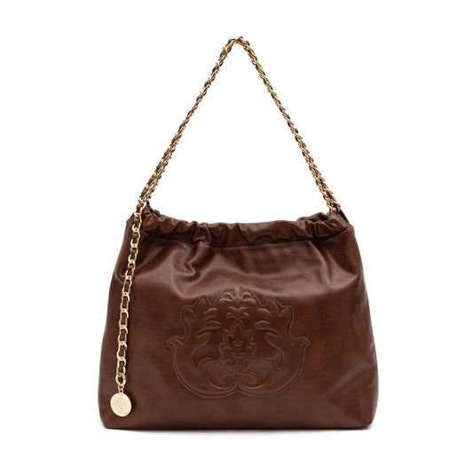 BOLSA DAYSE HOBO EM COURO CARAMELO