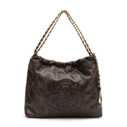 BOLSA DAYSE HOBO EM COURO METALIZADO