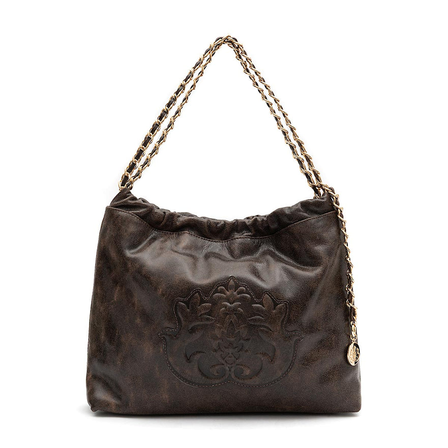 BOLSA DAYSE HOBO EM COURO METALIZADO