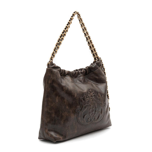 BOLSA DAYSE HOBO EM COURO METALIZADO