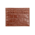 Carteira Couro New Croco Brownie
