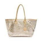BOLSA SHOPPER TRESSÊ OURO PRATA