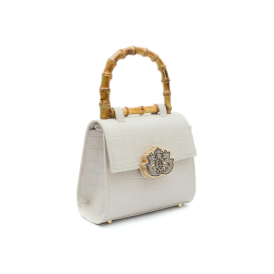 BOLSA TOP HANDLE MINI ISLA MAXI CROCO CHANTILY
