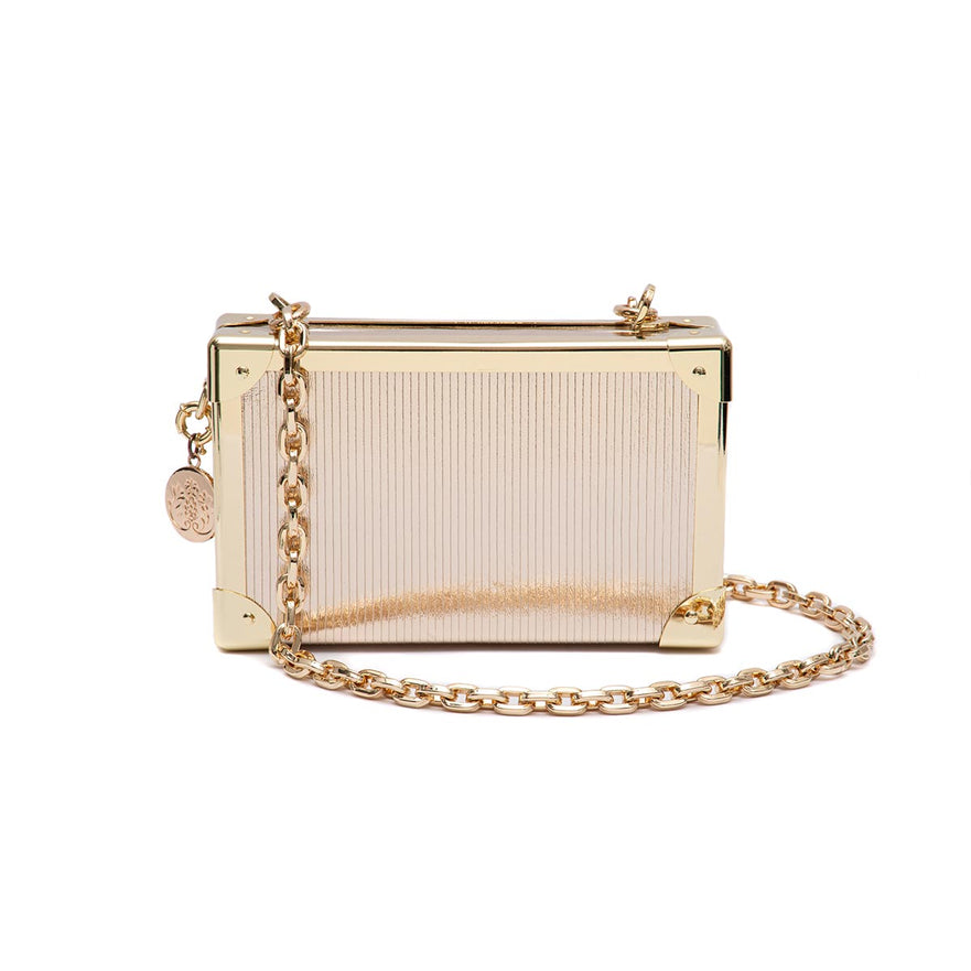Clutch Trunk Couro Metalizado