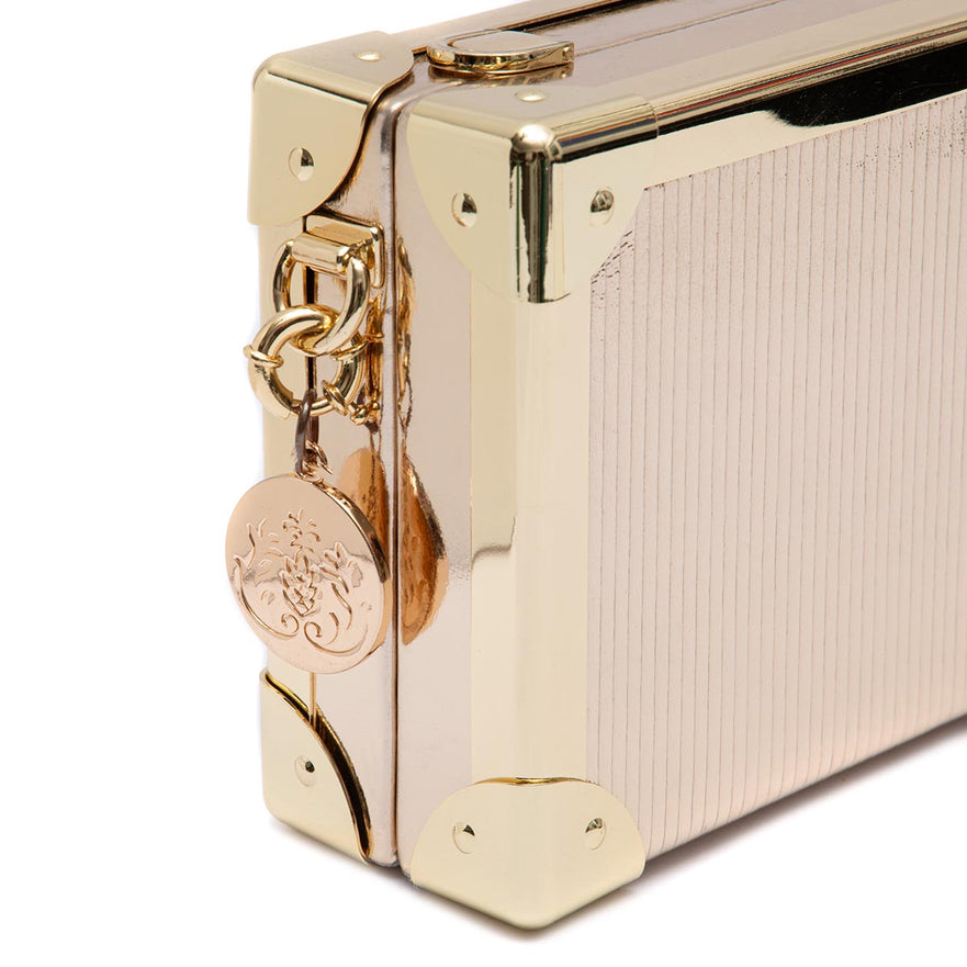 Clutch Trunk Couro Metalizado
