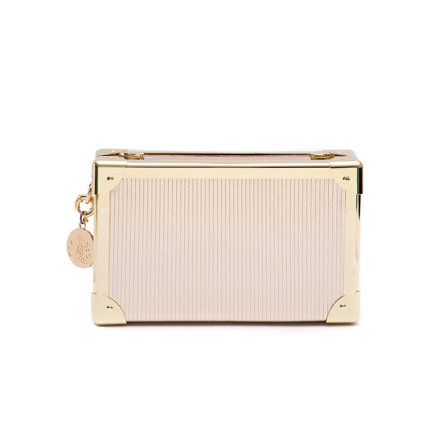Clutch Trunk Couro Metalizado