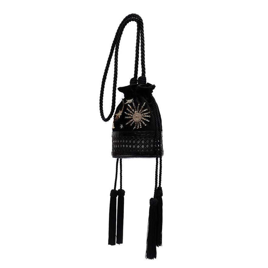BOLSA BUCKET VELUDO COSMIC