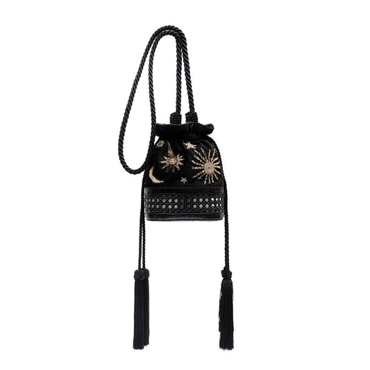 BOLSA BUCKET VELUDO COSMIC