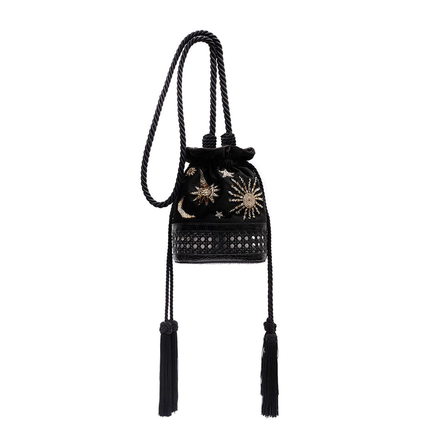 BOLSA BUCKET VELUDO COSMIC