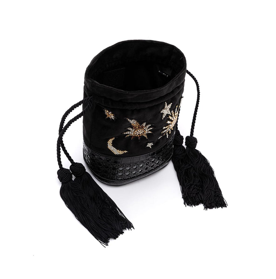 BOLSA BUCKET VELUDO COSMIC