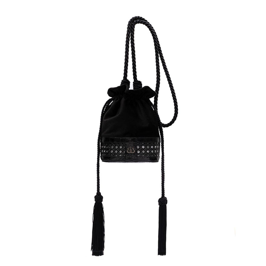 BOLSA BUCKET VELUDO COSMIC
