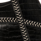 BOLSA TOTE MAIA MAXI CROCO PRETO