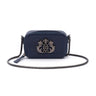 BOLSA MINI  DANCE EM COURO LIZARD MARINHO