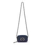 BOLSA MINI  DANCE EM COURO LIZARD MARINHO