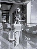 BOLSA DIANA TOTE GRANDE CAIMAN NEW CROCO PALHA SEXTAVADA MEL