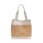 BOLSA TOTE PALHA SEXTAVADA GRANDE MAXI CROCO CHANTILLY