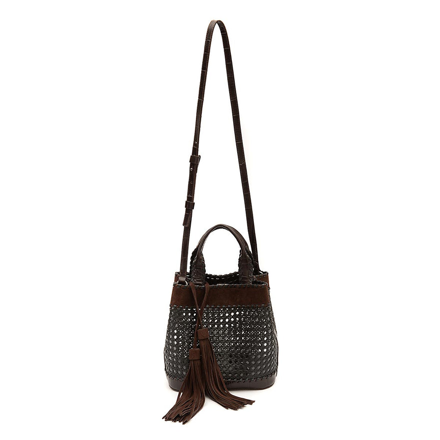 BOLSA TOTE PALHA  SEXTAVADA MÉDIA CAMURÇA CAFÉ