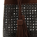 BOLSA TOTE PALHA  SEXTAVADA MÉDIA CAMURÇA CAFÉ