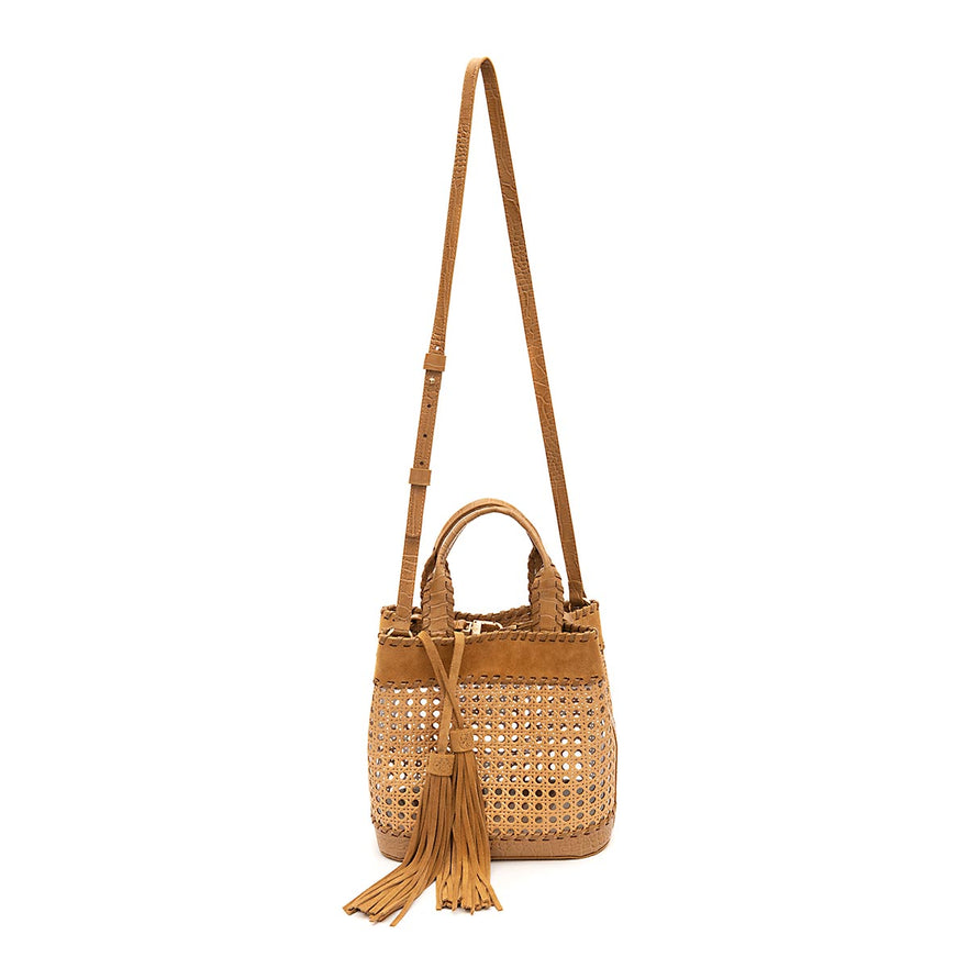 BOLSA TOTE PALHA SEXTAVADA MÉDIA CAMURÇA  MEL