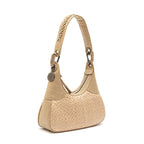 BOLSA MOON HOBO MAXI CROCO NATA PALHA DAMIER NATURAL
