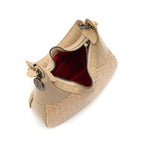 BOLSA MOON HOBO MAXI CROCO NATA PALHA DAMIER NATURAL