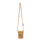 MINI POUCH PALHA SEXTAVADA NEW CROCO NEW GOLD