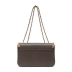 BOLSA ANNE JUMBO COURO WASHED OLIVA CROCHÊ NATURAL