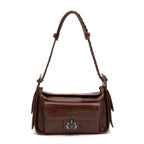 BOLSA ANNE HOBO MULTIPOCKETS MÉDIA MAXI CROCO BROWNIE ONIX