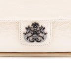 BOLSA ANNE HOBO MULTIPOCKETS EM COURO GLOSS VANILLA ONIX