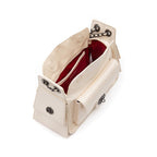 BOLSA ANNE HOBO MULTIPOCKETS EM COURO GLOSS VANILLA ONIX
