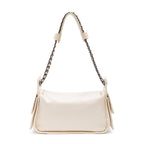 BOLSA ANNE HOBO MULTIPOCKETS EM COURO GLOSS VANILLA ONIX